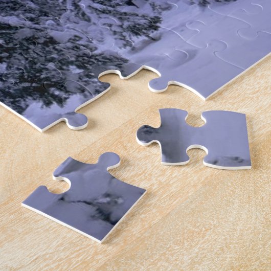Puzzle Forêt paysager de neige (Côté)