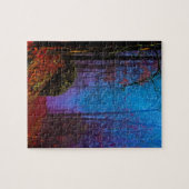 Puzzle Forêt peinte automne pourpre brouillard (Horizontal)