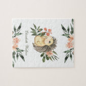 Puzzle Forêt Rustique de Bois Nom de Hérisson Mignon (Horizontal)