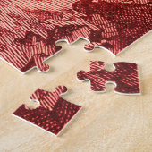 Puzzle forêt vintage de renard (Côté)