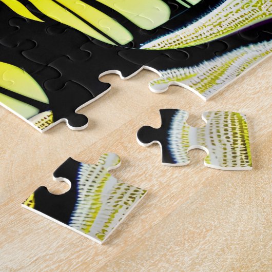 Puzzle Forêt vive avec arbres et Feuilles pourpres audaci (Côté)