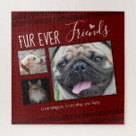 Puzzle Forever Friends Pet Photo Collage<br><div class="desc">Fur Ever Friends trois options photo design modèle est facile à utiliser. Sélectionnez simplement vos photos et téléchargez. Tout le texte est également réglable et la disposition peut être facilement changée avec la personnaliser plus d'options. Accent du coeur tiré à la main.</div>