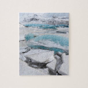 Puzzle Formations glaciaires de glace en hiver