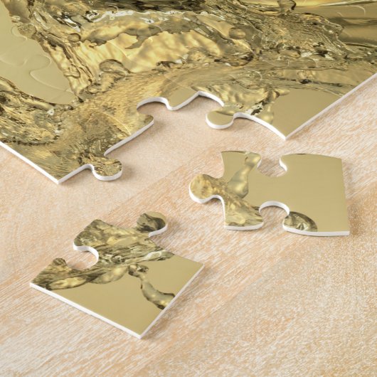 Puzzle Forme abstraite constituée en éclaboussant l'eau (Côté)