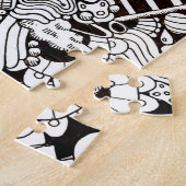 Puzzle Formes Bizarres Dessin Animé Détaillé Difficile (Côté)