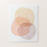 Puzzle Formes d'aquarelle Abstraite minimaliste Pastel<br><div class="desc">Puzzle Abstrait minimaliste en forme d'aquarelle Pastel</div>