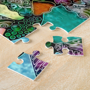 Puzzle Formes d'art très colorées abstrait 11