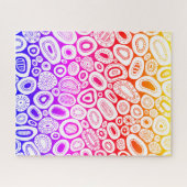 Puzzle Formes de couleur blobby d'art abstrait dur (Horizontal)
