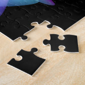 Puzzle formes de dégradé en noir| motif futuriste | (Côté)