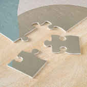 Puzzle Formes fluides organiques vert sauge Abstrait Mode (Côté)