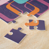 Puzzle Formes géométriques du milieu du siècle rétro Art  (Côté)