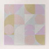 Puzzle Formes géométriques modernes Motif en Hiver Pastel (Horizontal)