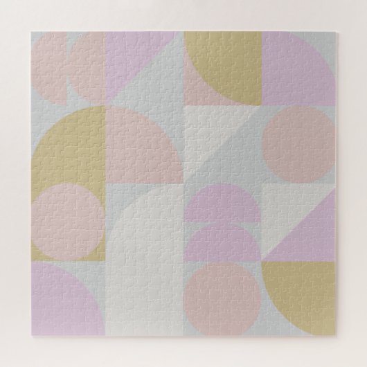 Puzzle Formes géométriques modernes Motif en Hiver Pastel (Horizontal)