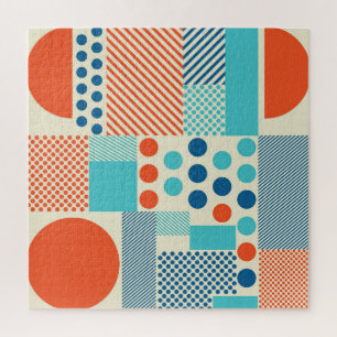 Puzzle Formes géométriques, Motif d'art moderne.