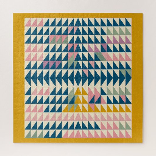 Puzzle Formes géométriques peintes de lumières colorées e (Vertical)