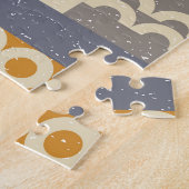 Puzzle Formes géométriques rétro, motif moderne (Côté)
