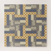 Puzzle Formes géométriques rétro, motif moderne (Horizontal)