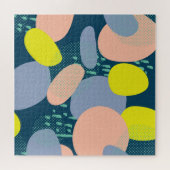Puzzle Formes géométriques : style coloré Memphis (Horizontal)
