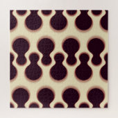 Puzzle Formes globulaires épineuses, teintes marron motif (Horizontal)