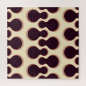 Puzzle Formes globulaires épineuses, teintes marron motif (Vertical)