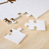 Puzzle Formule chimique moléculaire de café de caféine (Côté)