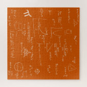Puzzle Formules et équations mathématiques orange (Horizontal)