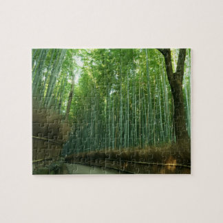 Puzzle Forrest en bambou dans Arashiyama, Sagano, Kyoto,