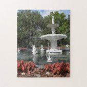 Puzzle Forsyth Park Fontaine Savannah Géorgie Photo (Vertical)