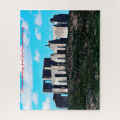 Puzzle Fort Laramie Wyoming. voeux de Noël (Vertical)