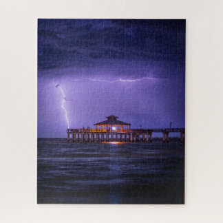 Puzzle Fort Myers Pier Lightning