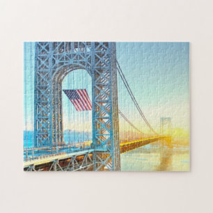Puzzle Fort se reliant Lee NJ et Manhattan NYPlus de GWB