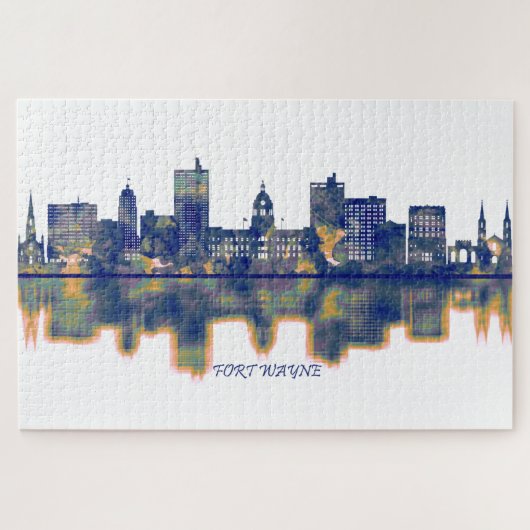 Puzzle Fort Wayne Skyline (Horizontal)