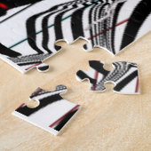 Puzzle Fou, Noir, Blanc, Rouge, Jazz Moderne (Côté)