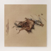 Puzzle Fouetter à la main un Bronc par Edward Borein (Horizontal)