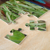 Puzzle Foule de perroquets macaw colorés (Côté)