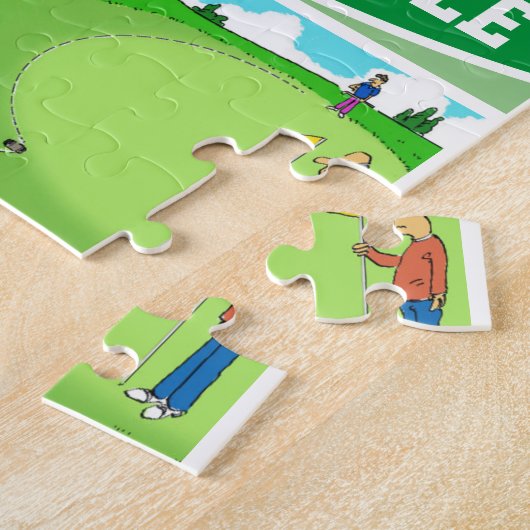 Puzzle Four Funny Golfer Cartoons (Côté)