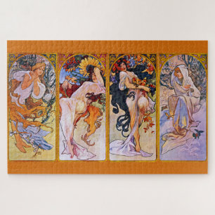 Puzzle Four Seasons by Alfons Mucha