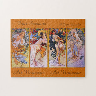 Puzzle Four Seasons by Alfons Mucha