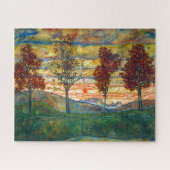 Puzzle Four Trees | Egon Schiele | (Horizontal)