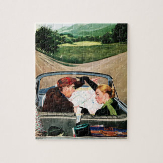 Puzzle Fourche sur la route