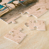 Puzzle Fourgon Thème Retraite sur Plage Tropicale (Côté)