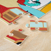 Puzzle Fourgons hippies surfants sans valeur de plage de (Côté)