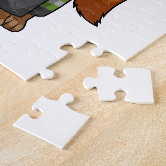 Puzzle Fox as Firefighter avec Helmet (Côté)