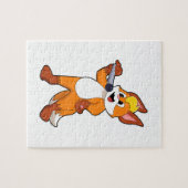 Puzzle Fox as Singer with Microphone (Horizontal)
