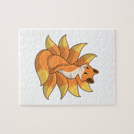 Puzzle Fox avec 9 queues Fox (Horizontal)
