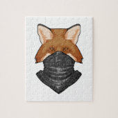 Puzzle Fox en bandit avec Kerchief (Vertical)