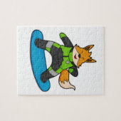 Puzzle Fox en Snowboard avec Snowboard (Horizontal)