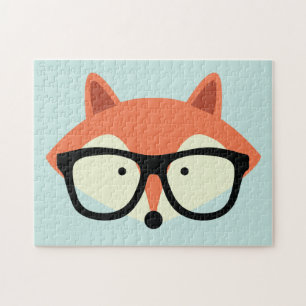Puzzle Fox rouge de hippie mignon