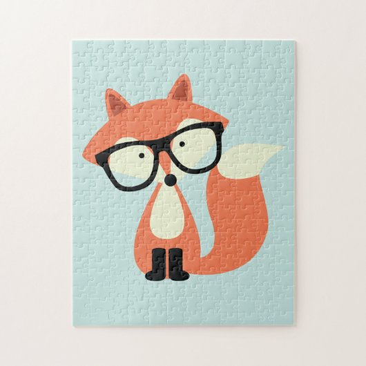 Puzzle Fox rouge de hippie mignon (Vertical)