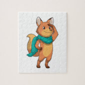 Puzzle Fox with Scarf (Vertical)